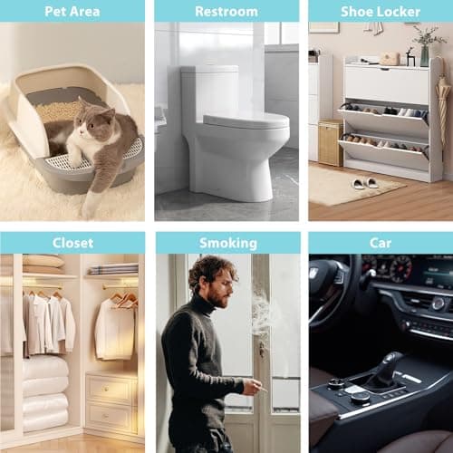 Fridge Deodorizer for Refrigerator,Powerful Odor Eliminator Lasts 10+ Years Works in Cars Shoe Closets Pet Areas More Effective Than Baking Soda Activated Charcoal Blue - Thumbnail 3