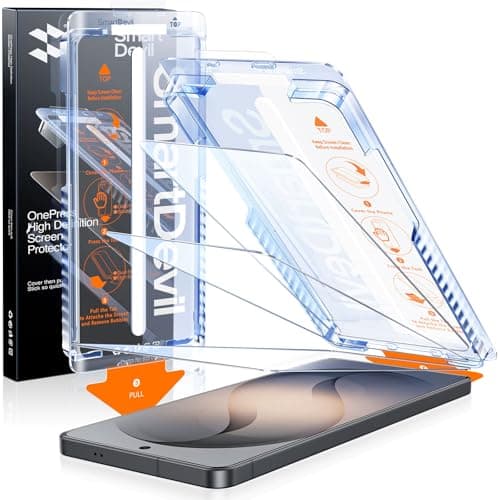 SMARTDEVIL 3 Pack for Samsung Galaxy S26 Ultra Screen Protector, Finger Print Reader Compatible, Fast & Easy Installation, Clear 9H Tempered Glass Film, Alignment Frame [Dust-Free & Bubble-Free] - Image 1