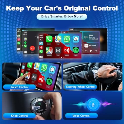 Carlinkit Wireless CarPlay & Android Auto Adapter - Mini Ultra 3 Convert OEM Wired to Wireless Dongle for iPhone & Android 11+, USB-A/Type-C Plug & Play, Fast Connection, Online Upgrade - Thumbnail 6