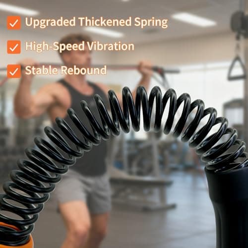 Ropeless Battle Ropes Weighted — 2 Pack Portable Cordless Battle Ropes for HIIT & Cardio Full-Body Workout Tool with Non-Slip Spiral Handles, Travel-Friendly Home Gym Equipment for Women & Men - Thumbnail 3