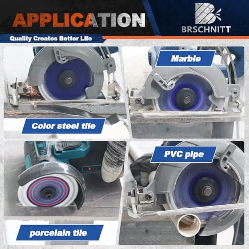 BRSCHNITT Indestructible Disc for Grinder 4-1/2"inch 5pcs -7/8" Arbor Multifunctional Cutting Discs for Smooth Cutting, Chamfering, Grinding Materials - Thumbnail 4