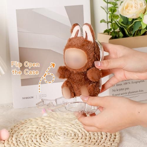 2PCs Waterproof and Dustproof Display Protective Case for 15cm Doll, Clear Protective Case Compatible for 15/17cm Sitting and Standing Doll Premium Display Case (Doll not Included) - Thumbnail 3