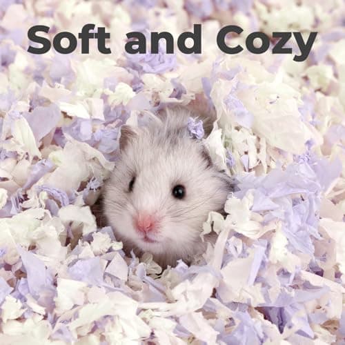 mini&moe Hamster Bedding 50L: Dust-Free and Odor Control Moisture Absorbent Natural Paper Small Pet Bedding - for Guinea Pigs, Hamsters, Chinchilla,Rabbits,Rat,Ferret, and Gerbil, 50 Liters - Thumbnail 5