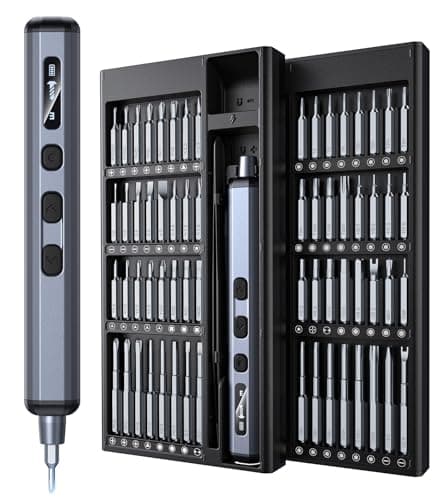 Wesdut 76-in-1 Mini Electric Screwdriver Set, [Precise Torque Control] Magnetic Power Precision Screw driver, Rechargeable Tiny Cordless Repair Tool Kit, for Eyeglass, Watch, Computer, PS5, Electronic