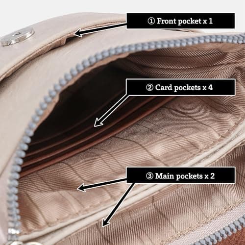 HiChiclife Crossbody Bags for Women, Mini Cell Phone Purses Shoulder Bag - Thumbnail 6