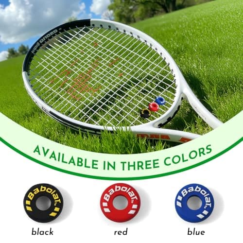 PHX Grove 6-Pack Tire-Shaped Tennis Racket Vibration Dampener - Shock Absorbers for Racquet Strings, Reduces Vibration, Noise and Arm Strain for Pain Relief - Durable Rubber, Easy to Install - Thumbnail 5