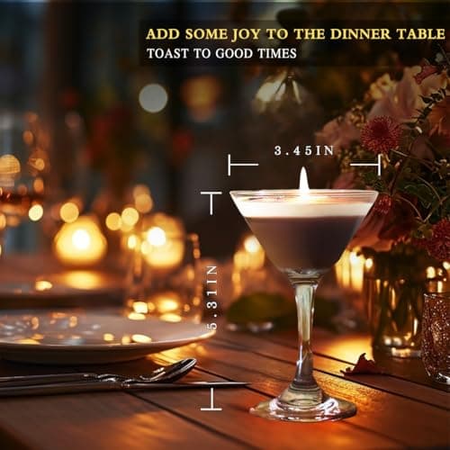 Espresso Martini Candle Unique Gifts for Women Girls,Strong Scented, Natural Soy Wax Coffee Candle Decor for Home,Bedroom,Coffee Martini Candles Gifts for Birthday,Valentine, Mother's Day - Thumbnail 3