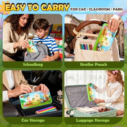 Mini Magnetic Blocks with Case - Portable Building Cubes Travel Toys for Kids Ages 4-8 Construction STEM Learning Set for Toddlers Build Mine Magnet World Christmas Birthday Gift for Boys Girls 3-5 - Thumbnail 5