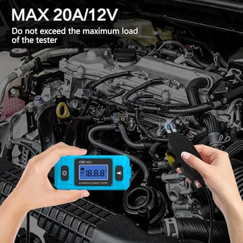 Ansbell Car Circuit Tester Fuse Tester Automotive Current Tester Blade Fuse Max 48V, Circuit Measure AmpFuse Buddy, Automotive Blade Checker Fuses Box Current Test - Thumbnail 6