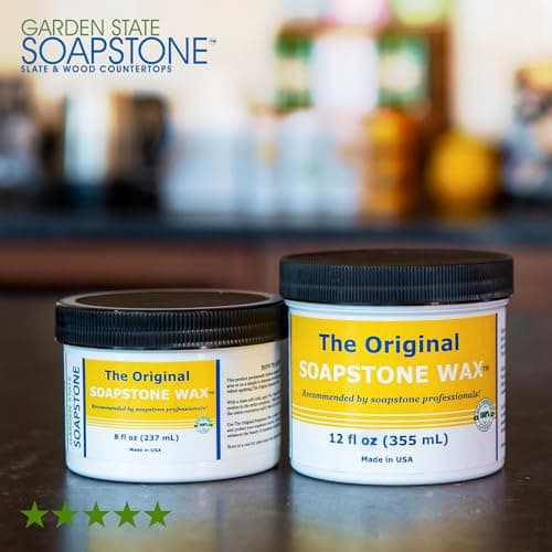 The Original Soapstone Wax | Food-Safe Natural Wax for Soapstone Countertops – Enhances & Darkens Stone, Long-Lasting Protection (12oz) - Thumbnail 6