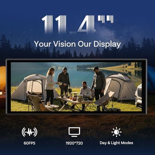 OTTOCAST ScreenFlow, 11.4" Portable CarPlay Screen for Car with Netflix YouTube and Backup Camera for iPhone(iOS 8+) Android Auto(Android 10+), Built-in Apps, Android 13 OS - Thumbnail 5