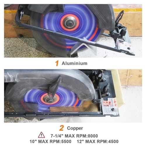 BRSCHNITT 12Inch 100Tooth TCG Metal Saw Blade - for Aluminum Plastics and Non Ferrous 1" Arbor - Thumbnail 5