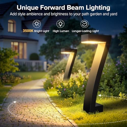 WdtPro Solar Lights Outdoor Pathway Lights, 4 Pack Upgraded Bright LED Outdoor Solar Light for Outside, IP65 Waterproof Solar Garden Light for Yard, Driveway, Walkway, Landscape, Patio Decor - Thumbnail 4
