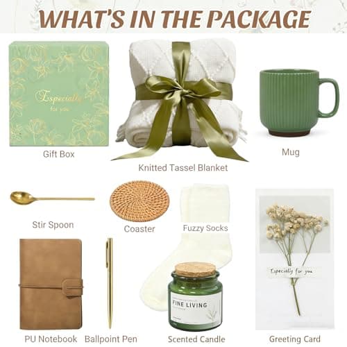 Banigic Get Well Soon Gift Baskets for Women Self Care Gifts, Sympathy Gifts After Surgery Thinking of You Gifts, Inspirational Birthday Gift Womens Day for Women Mom Wife Sister - Thumbnail 5