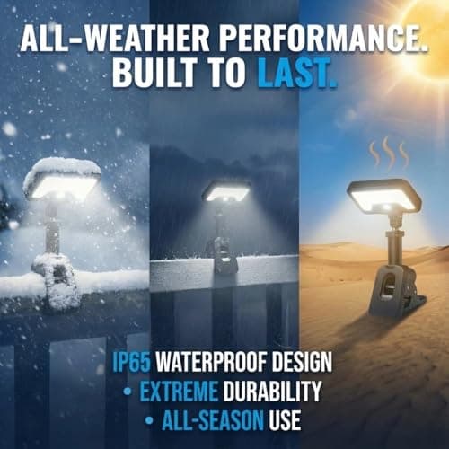 CVchancin Solar Lights Outdoor, Motion Sensor Clip On Lights for Fence Gutter, 92 LED 600LM IP65 Waterproof Security Lights, Solar Powered Motion Activated Light for Deck Patio Yard (2) - Thumbnail 3