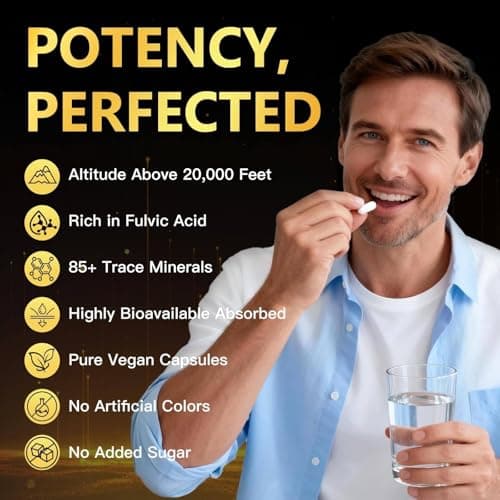 NATURE TARGET Shilajit | Shilajit for Men & Women | Fulvic Acid & Trace Minerals | 500mg Maximum Potency Better Than Shilajit Resin | 120 Capsules - Thumbnail 4