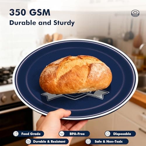 Soccer Plates and Napkins, 171-Count Disposable Soccer Party Supplies Kit with Cups, Cutlery, Banner, Tablecloth | Blue Soccer Theme Birthday Party Decorations, Serves 24 - Thumbnail 4