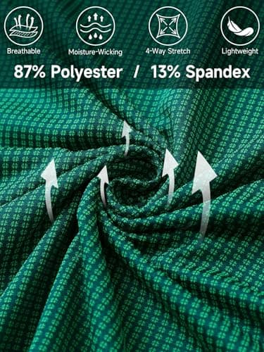 Rouen Mens Golf Shirt Dry Fit Short Sleeve Casual Performance Lightweight Collared Pocket Polo Shirts for Men Green - Thumbnail 4