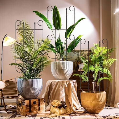 2 Pack Trellis for Climbing Plants Indoor, Expandable Small Metal Trellis for Potted Plants, Flowers Vine Ivy, Sturdy Houseplant Pothos Plant Climber Support - Thumbnail 2