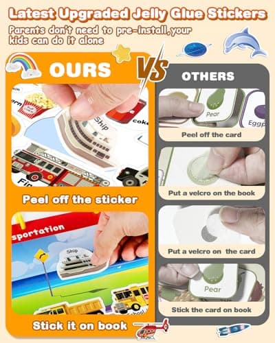 Montessori Preschool Busy Book for Toddlers - Activity Books for Kids Ages 3-5 - Preschool Learning Activities - Workbook Activity Binder - Autism Sensory Toys - Gifts for 3 4 5 6 Year Old Boys Girls - Thumbnail 2