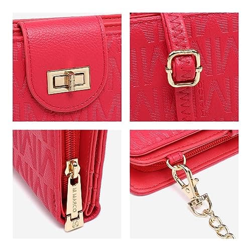 MKP COLLECTION Women Fashion Small Crossbody Shoulder Bag Cell Phone Zip Wallet Purse and Handbags Clutch Credit Card Holder with Chain Strap - Thumbnail 5