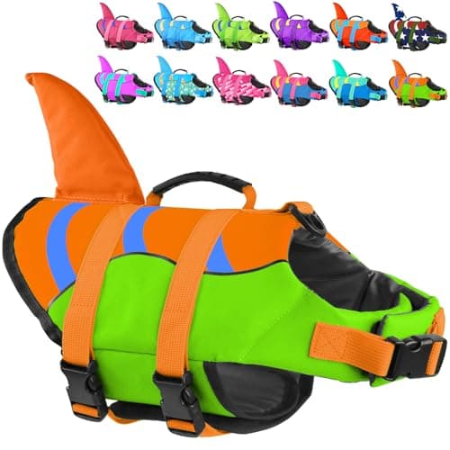 Fragralley Shark Fin Dog Life Jacket, - Image 1