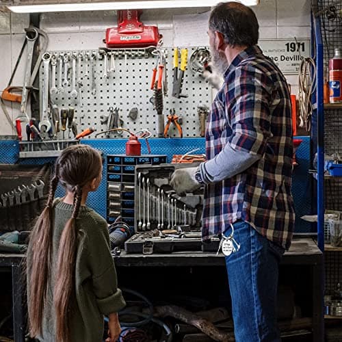 Ediseng Dad Christmas Gifts from Daughter Wife,Custom Keychain for Father,Personalized Stocking Stuffer for Dad/Husband/Stepdad,Funny Keychain with Hammer,Wrench and Screwdriver - Thumbnail 4