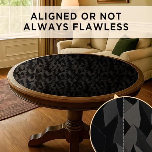 auxua Black Textured Peel and Stick Wallpaper 17" x 78.7"– Easy to Use with Thickened Material and Strong Adhesive, Renter‑Friendly Wall Paper with Subtle Reflective Camo Effect for Bedroom, Bathroom - Thumbnail 2