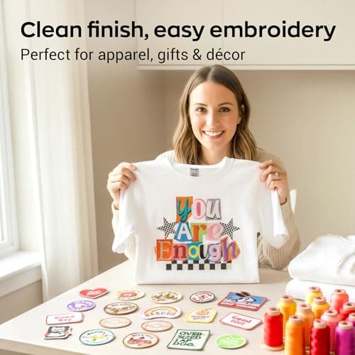 Poolin Embroidery Machine Thread Richword Selected 800M 6 Colors 40WT(108D/2) Polyester Embroidery Thread Set for Embroidery & Sewing Machines – Starter Kit for Home Use - Thumbnail 5