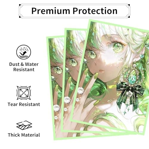 MTG Card Sleeves, Ultra Clear Front & Matte Finish Back, 100 Count Standard Size Matte Art Sleeve for Magic The Gathering (Forest) - Thumbnail 4