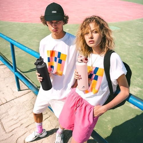 POWCAN 24 oz Water Bottle Insulated: BPA-Free, Leakproof Lid with Straw, Lightweight, Flex Cap, Stainless Steel Water Bottle for Sport, Hikig, Office, Commute, Worker, Walking, Cycling (Fir Green) - Thumbnail 6