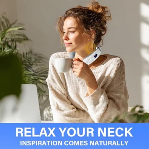 Richie House Neck Massager with Heat, Neck Massager for Pain Relief Deep Tissue,Electric Portable Neck Massager with Heat for Women Men - Thumbnail 2