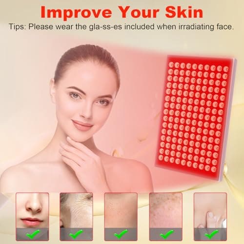 Red Light Therapy for Body and Face, Infrared Red Light Therapy Device with Stand, 660nm and 850nm LED RedLight Panel for Full Body Skin Rejuvenation at Home (2 Pack) - Thumbnail 2