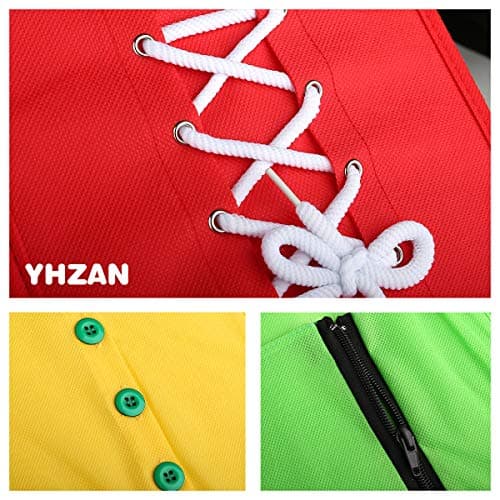 YHZAN Learn to Tie Your Shoes Dressing Board Montessori Mobile Sensory Board Travel Therapist Life Skills Development Toy - Zip,Button,Snap,Buckle,Lace & Tie for Preschool Toddler 3-8 Years Old - Thumbnail 4
