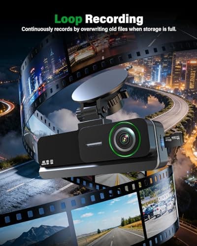 Nymzview 4K+2.5K+2.5K 3 Channel Dash Cam - Front/Rear/Inside - 5.8GHz WiFi 6 Dashcam with IR Night Vision, 64GB Card, 24H Parking Mode, G-Sensor - Car Dash Cam for Rideshare & Taxi - Thumbnail 6