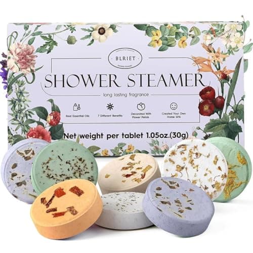 Shower Steamers Aromatherapy Blriet, Gifts for Women, Teen Girls, Wife, Her, Mom, Easter Basket Stuffers Birthday Gifts Decoration Travel Essentials Self Care Home Spa Relaxation - 8 Pack - Image 1