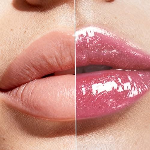 HECI BEAUTY Glitter Lip Gloss, Hydrating High Shine Lipgloss for Women, Non-Sticky Plumping Lip Oil with Vitamin E, Long Lasting Shimmer Finish for Daily Makeup, Fuchsia, 0.21 fl oz - Thumbnail 6