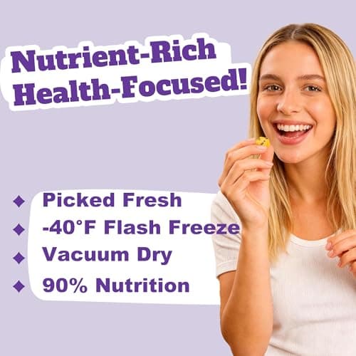 Freeze Dried Passion Fruit Chunks 16 oz (Pack of 1) | 100% Natural, No Sugar No Additives | Crunchy Tropical Fruit Snacks for Smoothies, Baking, Yogurt, Tea & Desserts | Vegan, Gluten-Free, Resealable Bag - Thumbnail 3