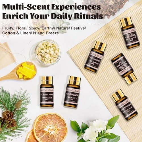 MAYJAM Fragrance Oil Gift Set, Top 20 Essential Oils Variety Pack for Diffusers for Home, Long Lasting Scented Oils for Soap Candle Making - 5ml/0.17fl.oz - Thumbnail 4