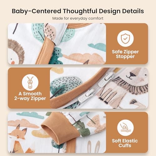 i-baby Outlast® Baby Sleep Sack with 2-Way Detachable Sleeves, Unisex Toddler Sleeping Bag with Smart Temperature Regulation, Growth-Friendly Baby Wearable Blanket with Legs for Infants, 3-4T - Thumbnail 6