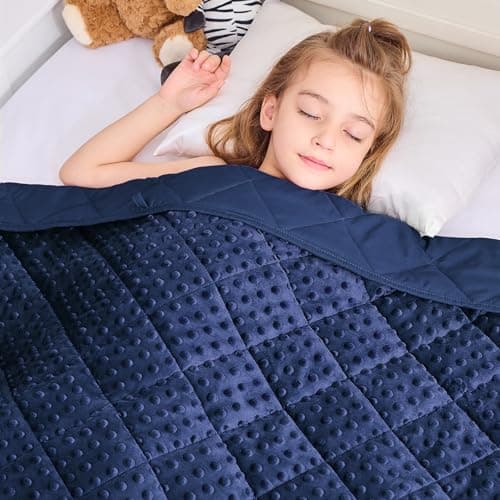 yescool Weighted Blanket Kids 5 Pounds, Kids Birthday Blanket Gifts for Boys Girls, Small Weighted Throw Blankets Washable Heavy Blankets, Winter Weighted Comforter for 5 6 7 8 9 Year Old, 36 * 48in - Image 1