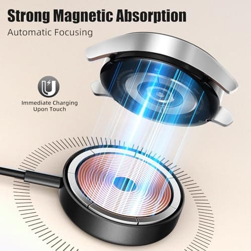 Comvin Compatible with 2 in 1 Samsung Watch Charger,5FT 25W Dual Port Wall Charger Fast Charging Block for Galaxy Watch 8/8 Classic/7/6/6 Classic/5 Pro/5/4/4 Classic/3/Active2/1,Galaxy S25 Note/Z Fold - Thumbnail 3