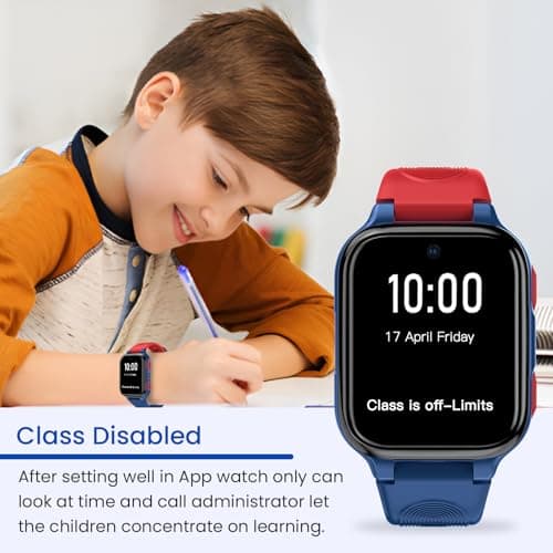 LAGENIO K9 Smart Watch for Kids with GPS Tracker, AI Voice & Video Call,1.78" AMOLED, 4G Smartwatch with SOS, Parental Controls, School Mode, IP68 Waterproof Kids Smartwatch for Teens Ages 3 and Up - Thumbnail 6