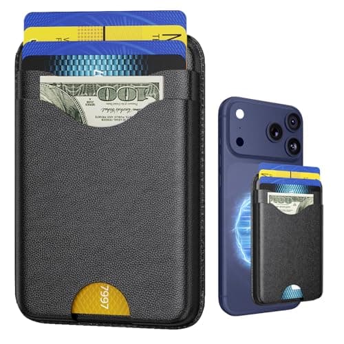 Nepagz Magnetic Mag-Safe Card Holder for MagSafe Wallet,RFID Leather Mag-Safe Accessories for iPhone, Phone Wallet for iPhone 17/16/15/14/13/12 Series, Not for Mini,Slim - Image 1