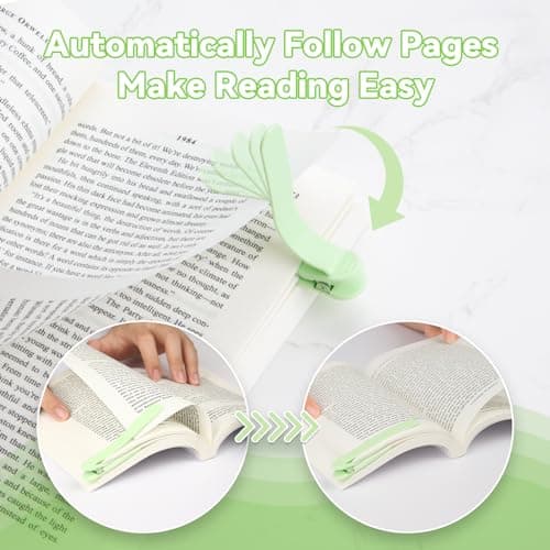 3 PCS Automatic Bookmark, Smart Bookmarks for Women & Men - Silicone Book Markers for Reading Lovers - Gifts & Party Favors - Thumbnail 3