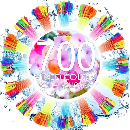700 PCS Self Sealing Water Balloons Quick Fill, Water Balloon Yard Games Rapid Fill Kids Toys, Balloons Set Summer Splash Party Easy Quick Fun Outdoor Backyard for Swimming Pool B1 - Image 1