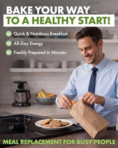 Quantm Life Cookie Mix, Gluten Free, Plant-Based Meal Replacement Plan with Hemp Protein, Rich in Fiber, Low in Sugar, No Preservatives or Artificial Sweeteners, 18 oz, 1 Pack, 5-Day Supply - Thumbnail 5