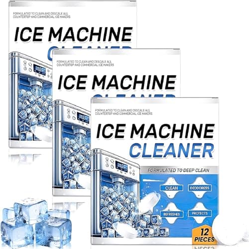 Ice Machine Cleaner and Descaler Tablets, 36 Clean Tablets Compatible with Frigidaire, Opal, GE Profile, Kitchenaid, Nickel Safe Scale Remover for Countertop, Nugget Ice Makers, Bulk 1 Year Supply - Image 1