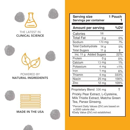 Before You Drink Gummies - Pre Alcohol Liver Support Supplement for Drinking & Better Morning - Recovery, Relief & Detox - Wedding & Bachelorette Party Favors - Cherry Flavor - 10 Packs - Thumbnail 6