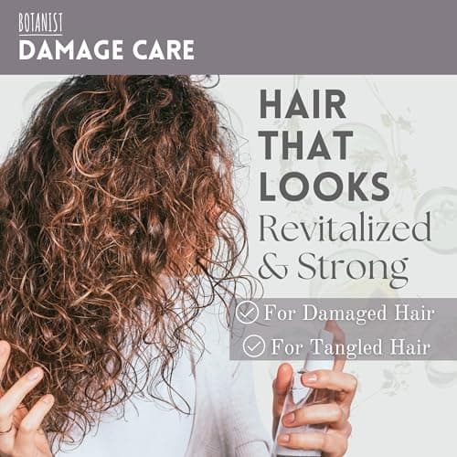 BOTANIST Natural Shampoo and Conditioner Set, Hair Repair Shampoo and Conditioner by Keratin, Collagen, Jojoba& Argan Oil, Moisturizing Shampoo in Japan, Silicone & Sulfate Free 31.7 Fl Oz DAMAGE CARE - Thumbnail 2